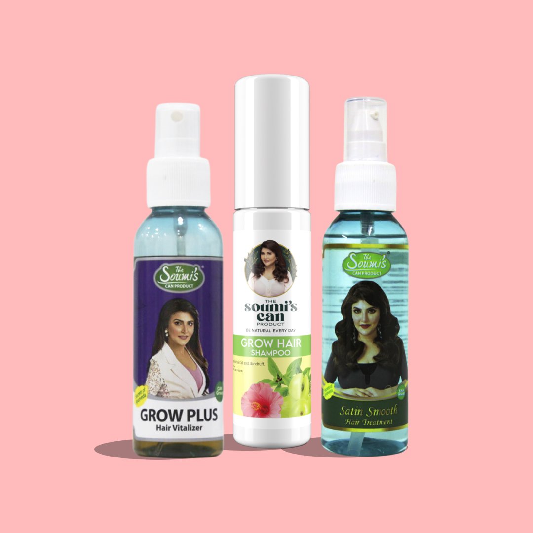 The Soumi's Can Product | Soumi's Hair Growth Combo 2 The Soumi's Can Product Bangladesh Hotline: 01755732210